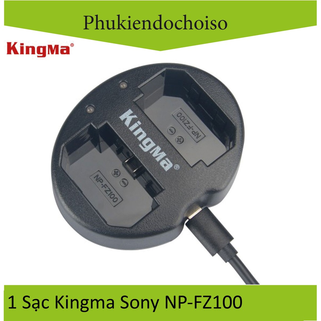 Bộ 2 pin 1 sạc Kingma cho Sony NP-FZ100 + Hộp đựng Pin, Thẻ nhớ