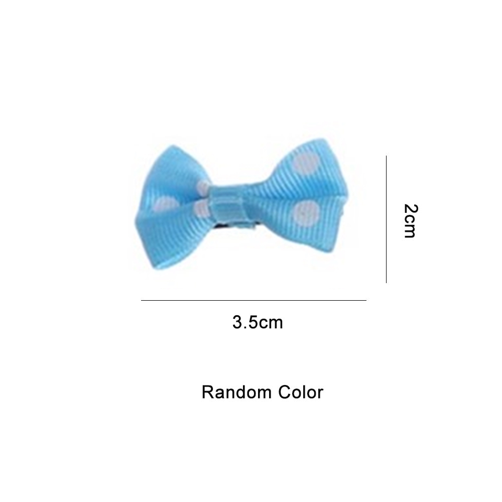 Bộ 40 kẹp tóc đính nơ in họa tiết xinh xắn cho bé gái