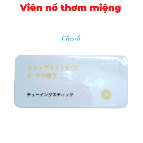 Viên nổ thơm miệng, giúp hơi thở thơm tho, khử mùi hôi miệng, nhỏ gọn, tiện lợi