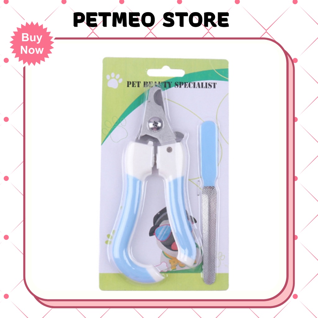 Kìm cắt móng kèm dũa cho thú cưng dưới 12kg chất liệu sắt không gỉ - PETMEO