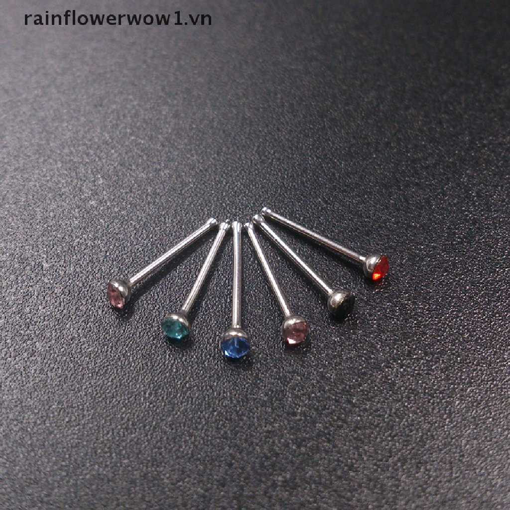 Bộ 60 Khuyên Xỏ Ngón Chân Bằng Thép Không Gỉ Đính Đá Thời Trang