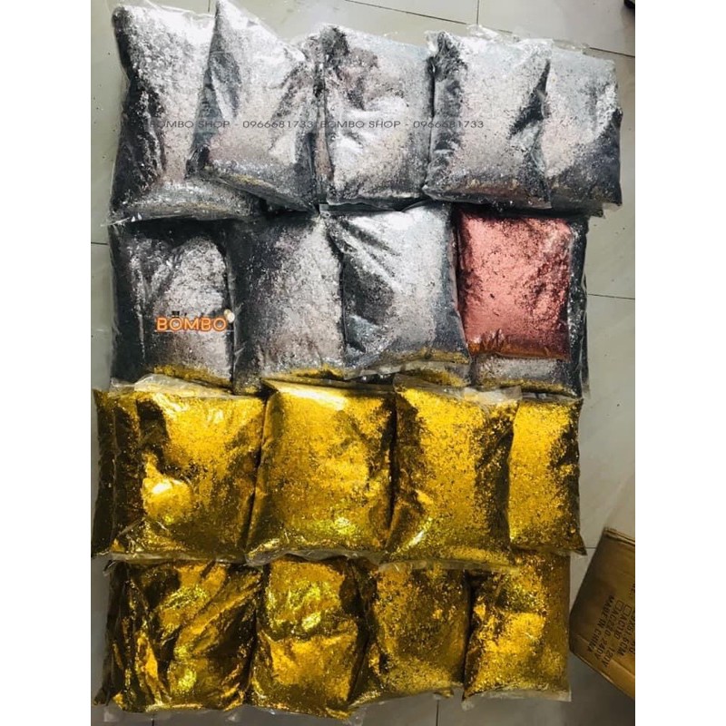 Bóng tròn nhồi kim tuyến các màu size 12&quot;