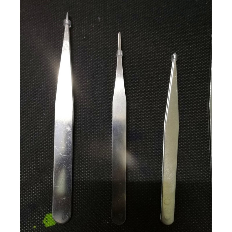 Nhíp kẹp thép không gỉ DIY, màu bạc
