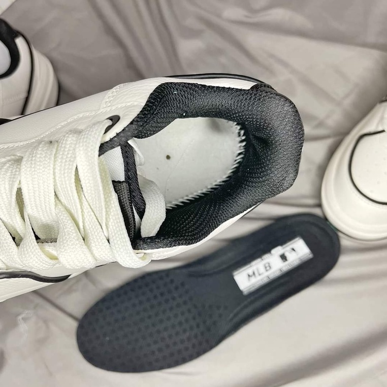 Giày MLB Chunky Liner New York Yankees ‘White Black’ nam nữ , giày M.L.B NY cao cấp size 36_43
