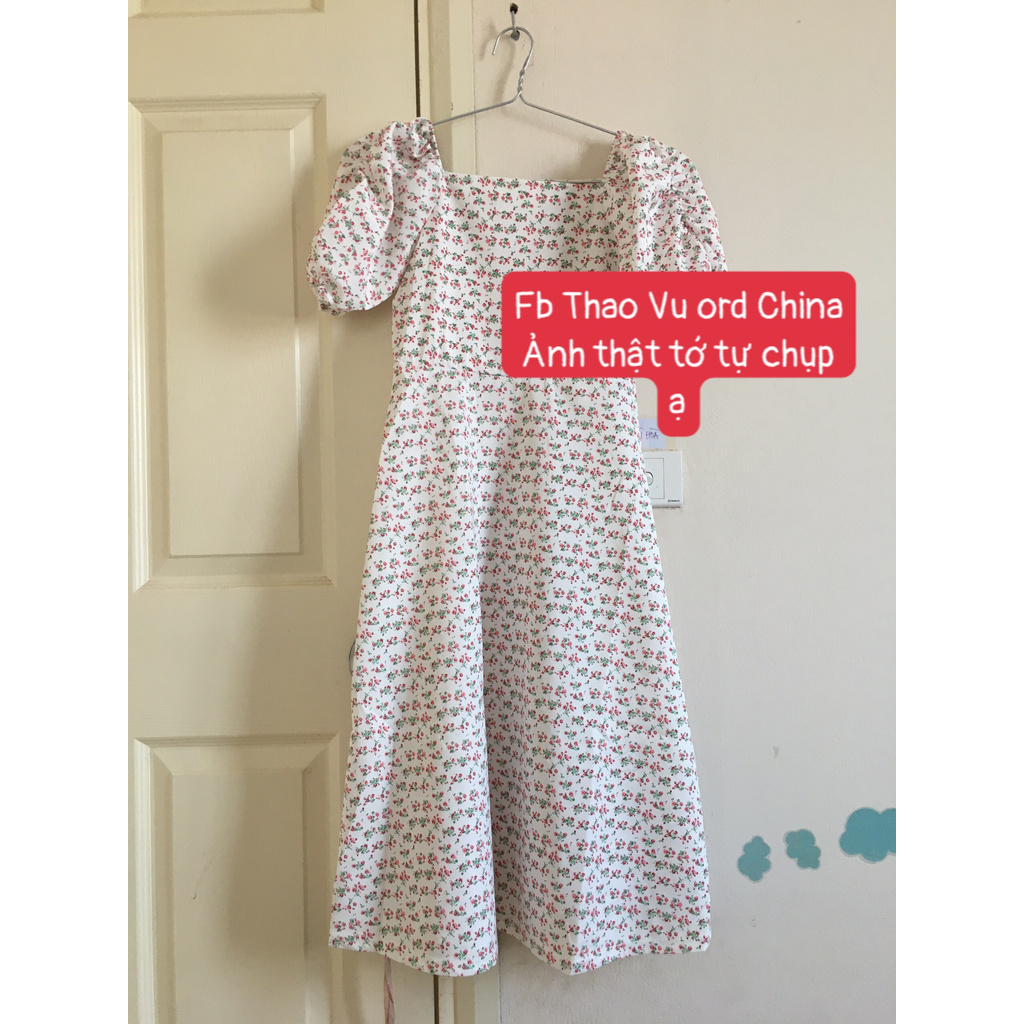 Váy Hoa Nhí Trắng ⚡️ẢNH THẬT⚡️ Đầm Dáng Xinh Chào Hè