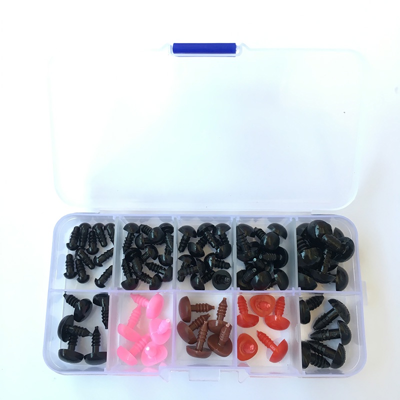 Bộ Mắt An Toàn + Mũi (Với Vòng Đệm) Đồ Chơi Búp Bê/Thú Nhồi Bông Mắt Tam Giác Diy