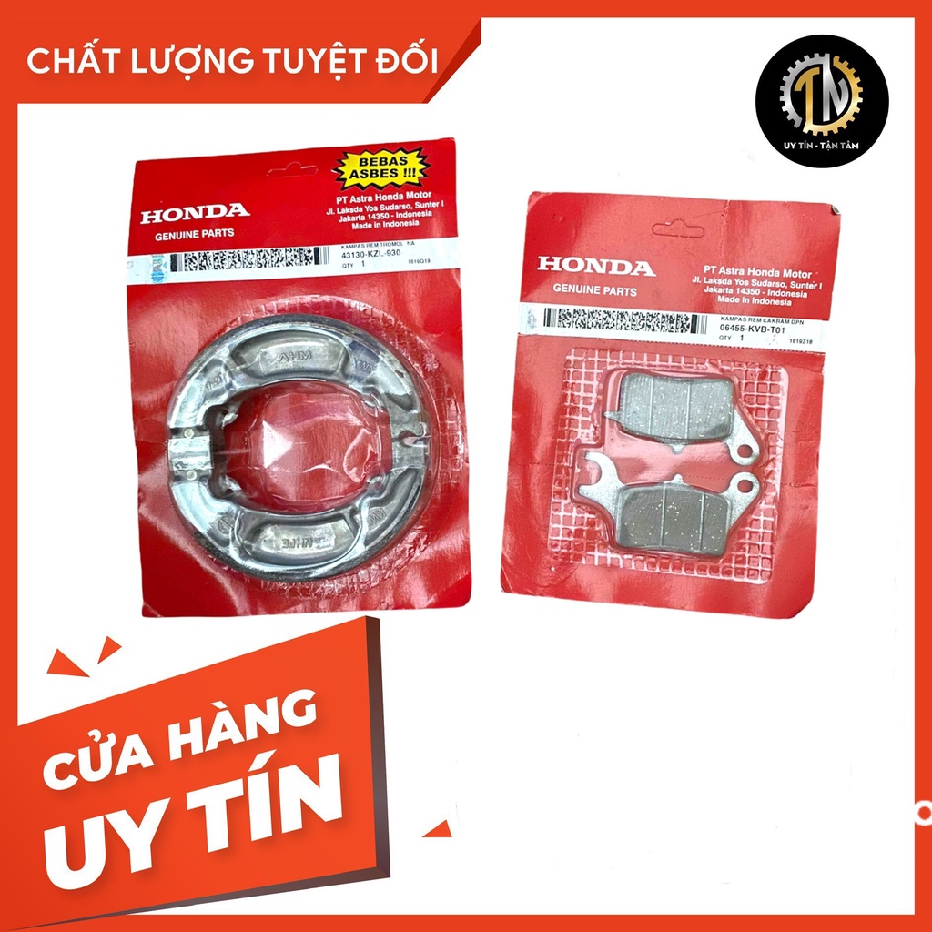 Bố thắng trước sau Vario Click đời 2015-2017 chính hãng Honda