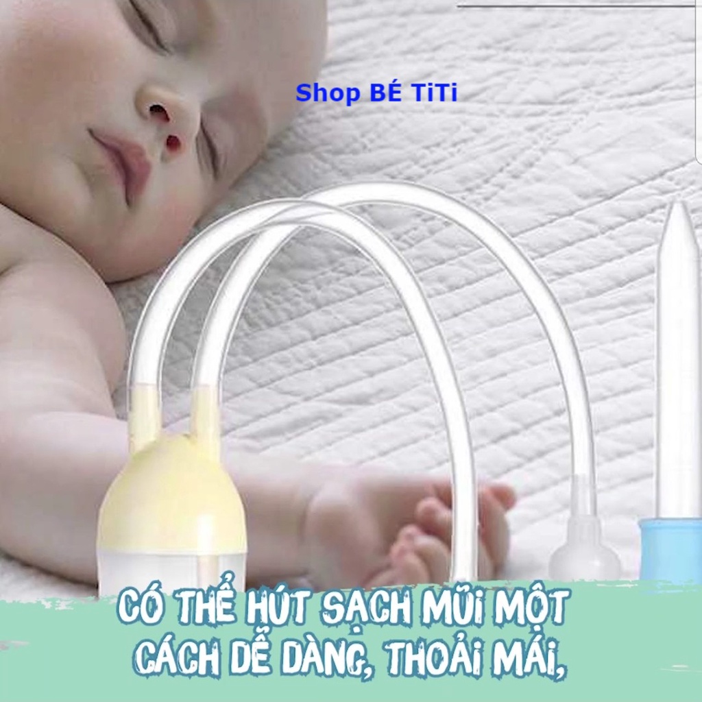 Dụng cụ hút mũi 3 trong 1 cho bé được làm từ silicon mềm mại, an toàn cho bé