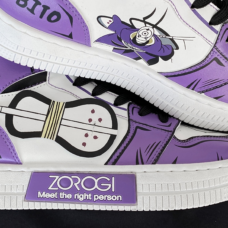 Giày Thể Thao Nam In Hình Nhân Vật Uchiha Obito Trong Naruto