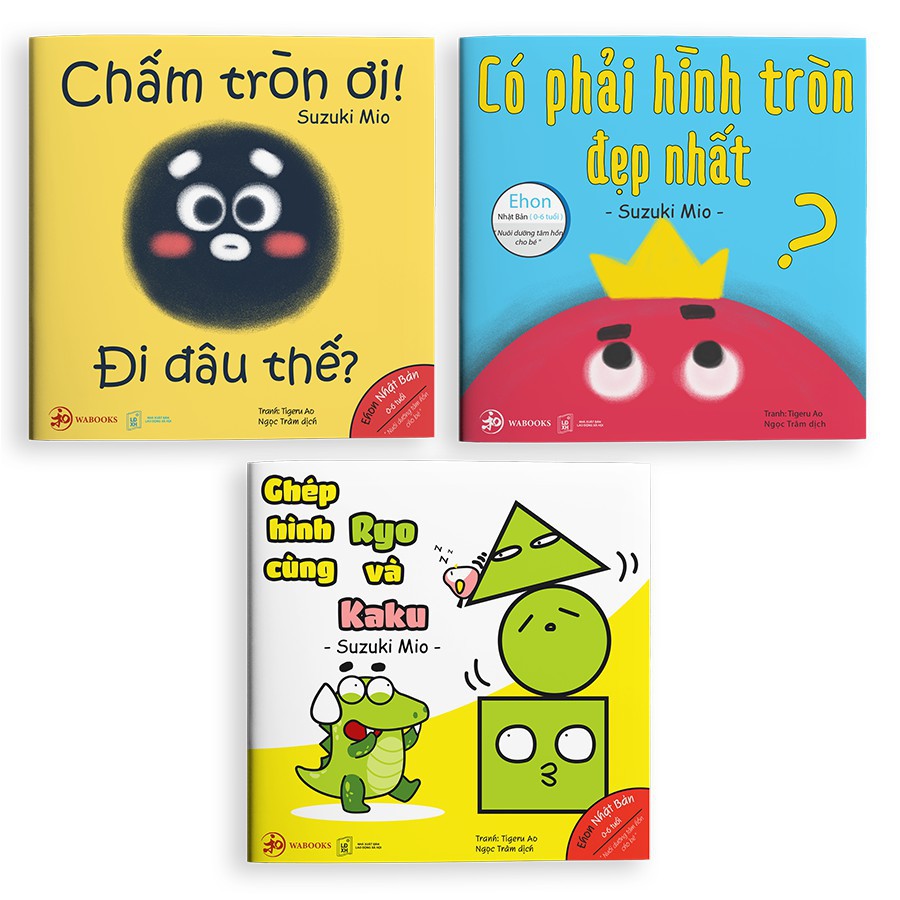 Sách - Combo 3 cuốn Ehon Hình khối (Version 2)