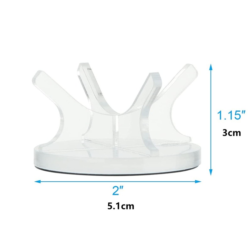 Bộ 2 Giá Đỡ Bóng Chày / Bóng Chày Bằng Acrylic Cỡ Nhỏ Tiện Dụng