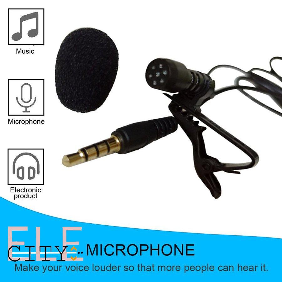 107ele Jinkai Mini 3.5mm Microphone Gắn Ve Áo