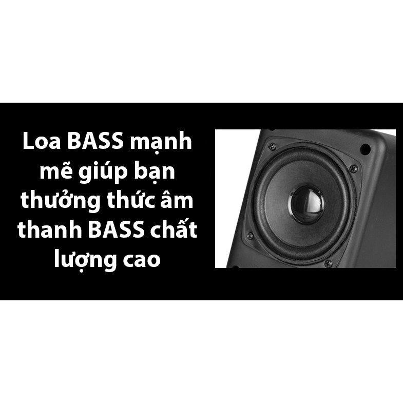 Loa Vi Tính, Máy Tính, Laptop, PC SADA D-202, Có Núm Chỉnh BASS Và TREBLE