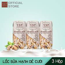 Sữa Hạt Dẻ Cười Nguyên Chất 137 Degrees 180ml ( Lốc 3 hộp)-[FREE SHIP] TỪ ĐƠN 50K