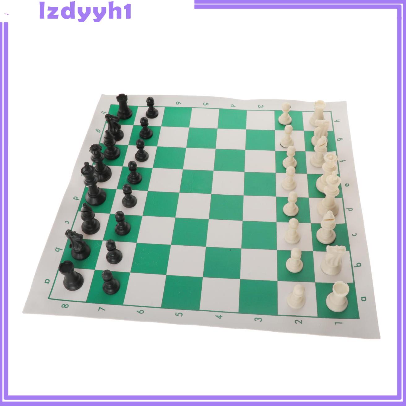 JoyDIY FOLDING PORTABLE CHESS SET BOARD GAME 15X3 INCH TOURNAMENT FOR KIDS HOME PARTY