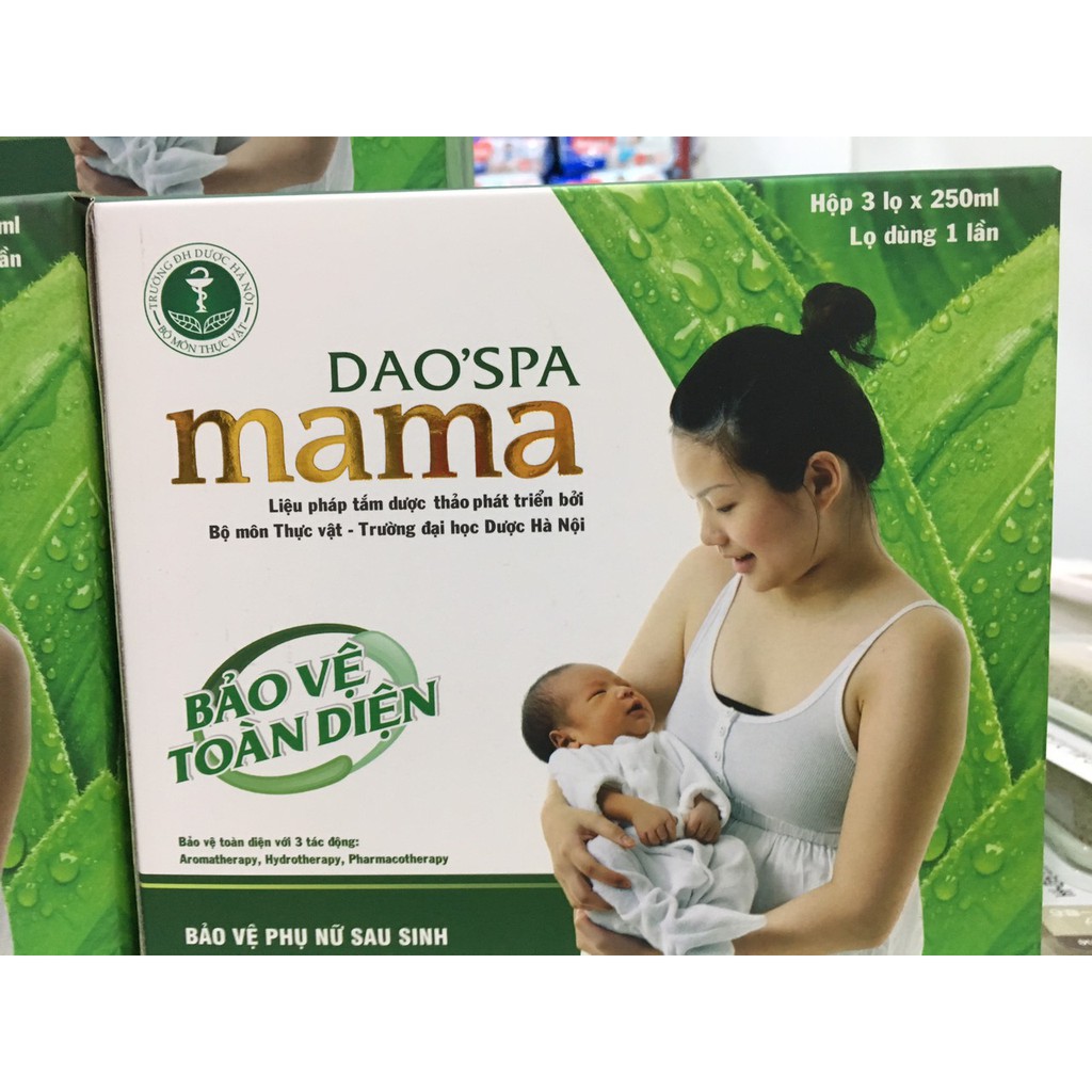 Hộp 3 Chai xông Tắm Dao Spa Mama của người Dao Đỏ