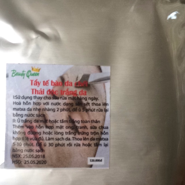 Tẩy da chết thải độc trắng da