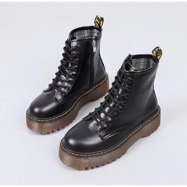 Giày boots đế cao (đế nâu) - Muffin boots