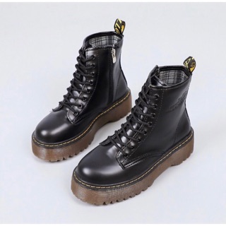 Giày boots đế cao (đế nâu) - Muffin boots