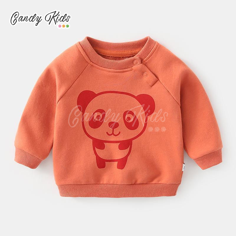 NEW Áo Khoác Sweater Tay Dài Vải Cotton Thiết Kế Xinh Xắn Cho Bé Từ 0-3 Tuổi