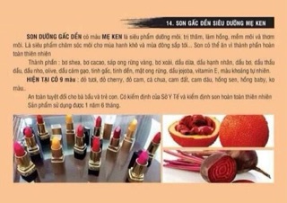Son Gấc Dền Siêu Dưỡng Mẹ Ken