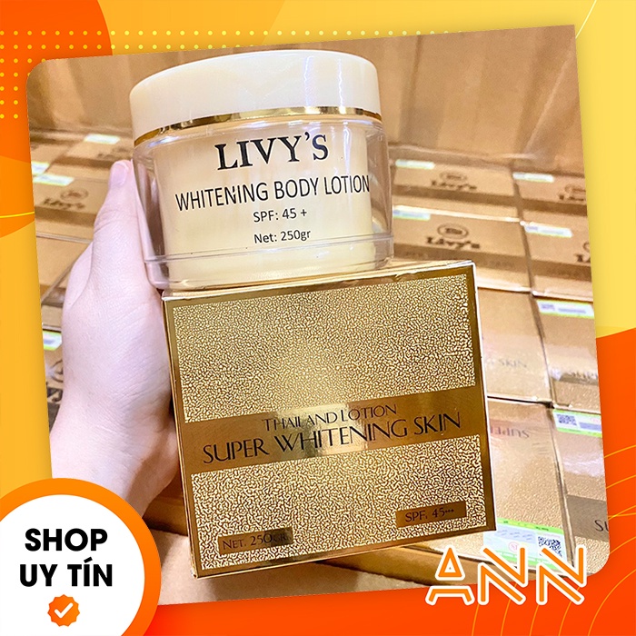 [Chính hãng] Kem body dưỡng trắng da Livy's Thái Lan - Whitening body Lotion Livy's - 8850094077776