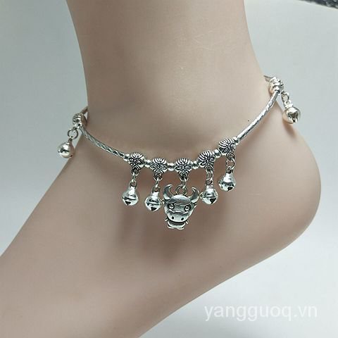 Lắc chân hợp kim nhiều kiểu dáng khác nhau phong cách retro cho nữ