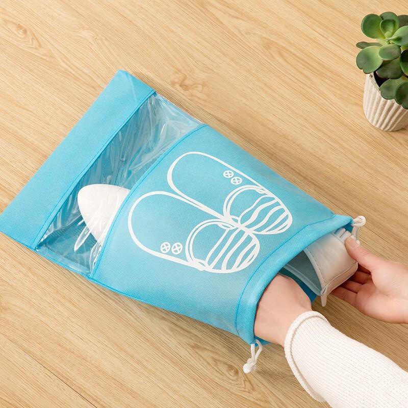 Túi đựng giày dép du lịch đa năng, miệng dây rút tiện lợi, nhiều màu Huyna Mart TD39