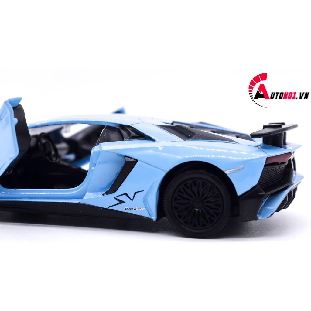 MÔ HÌNH XE LAMBORGHINI AVENTADOR LP750-4 SV COUPE BLUE 1:36 SCALE MODEL 7664