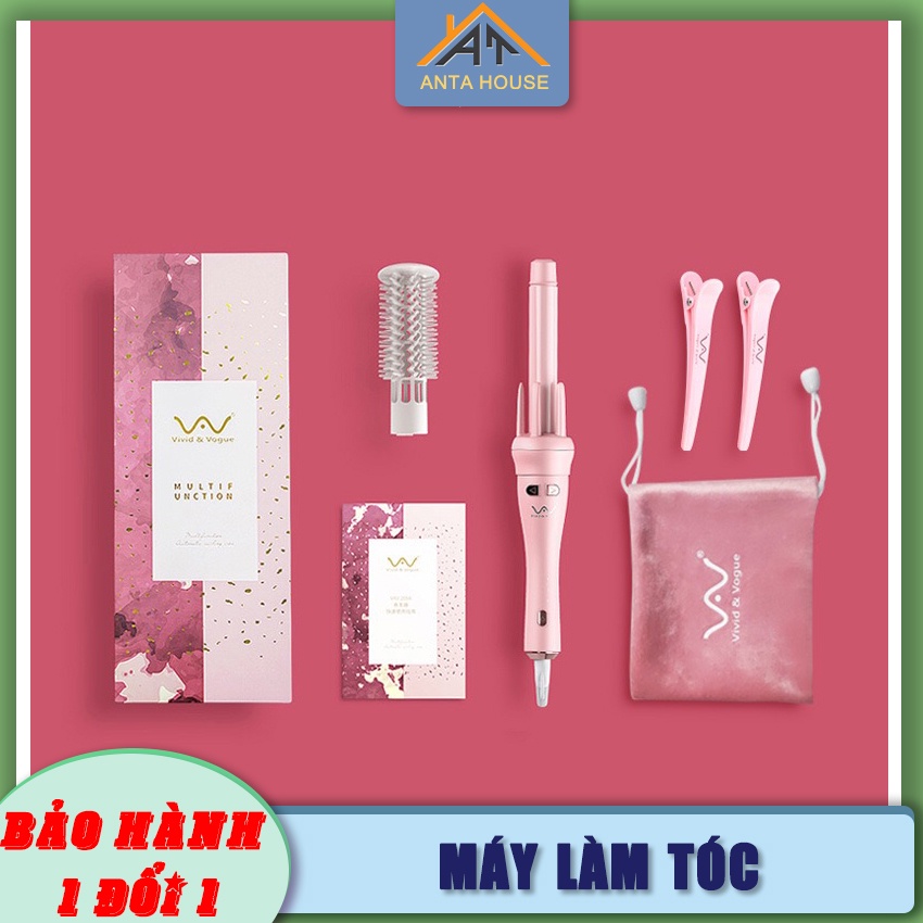 Máy uốn tóc xoăn xoay tự động 360 AntaHouse - Máy làm tóc uốn xoăn tự động