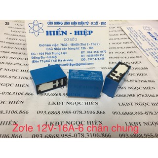 COMBO 2 ZƠLE ( RELAY ) 12V-16A- 6 CHÂN CHUNG