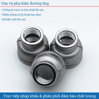 Nối giảm ren trong inox 304 bầu giảm ren nối rút ren chất liệu bằng thép không gỉ có nhiều kích thước lựa chọn