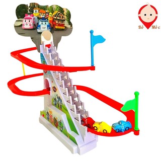 Bộ Đồ Chơi Đường Đua Robocar Poli - Mô Hình Ô Tô Leo Thang Cho Bé Vui Chơi Giải Trí Tư Duy Sáng Tạo - Shop Bố Mốc