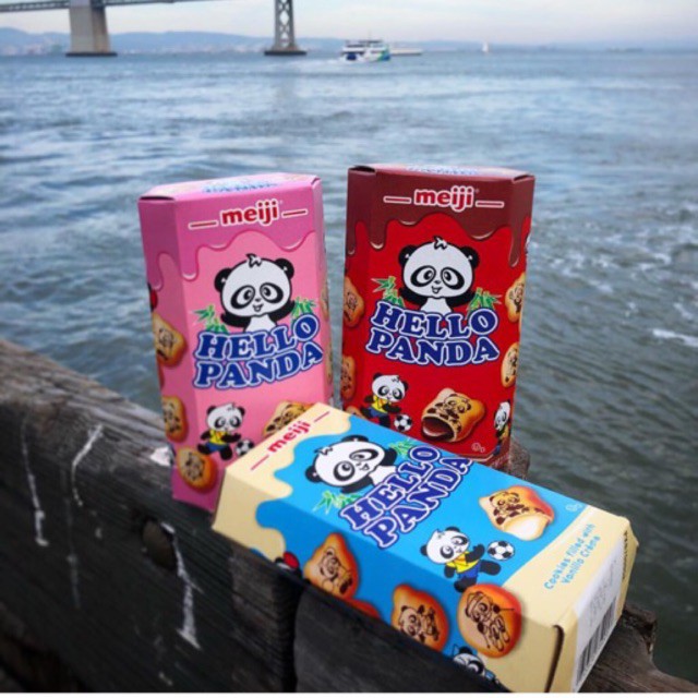 Combo 10 Hộp Bánh Gấu Meiji Hello Panda hộp 50g