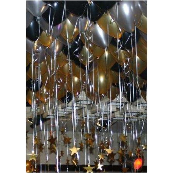 Combo 100 quả bóng 10 inch 28cm màu đen, ghi, vàng gold MP12