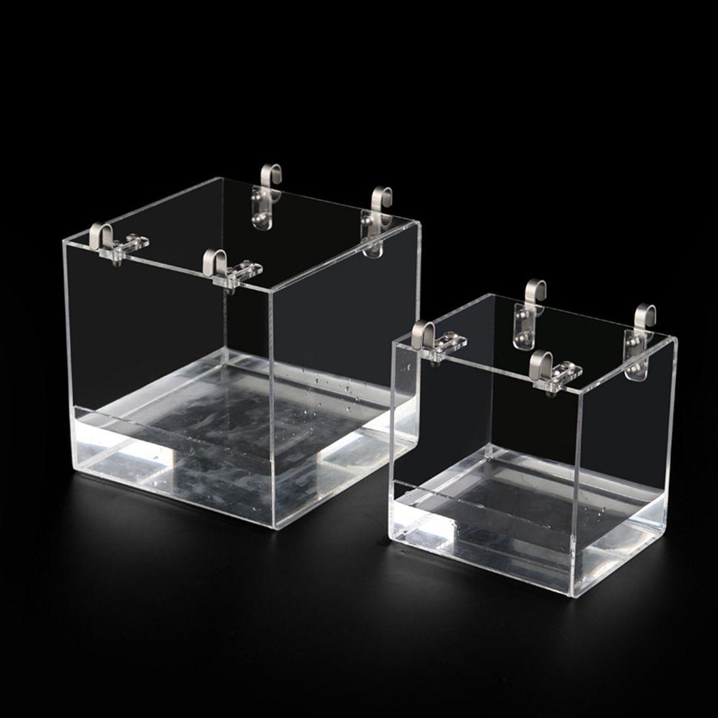 Bồn Tắm Trong Suốt Treo Chuồng Chim Vẹt Tiện Dụng