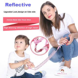 ❤Xzq- Dây nịt an toàn cho trẻ em Dây kéo liên kết cổ tay chống mất cho trẻ em