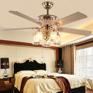 Quạt trần, quạt trần đèn chao 5 cánh 405 sang trọng hiện đại trang trí phòng tặng kèm bóng (Bảo hành động cơ 10 năm)