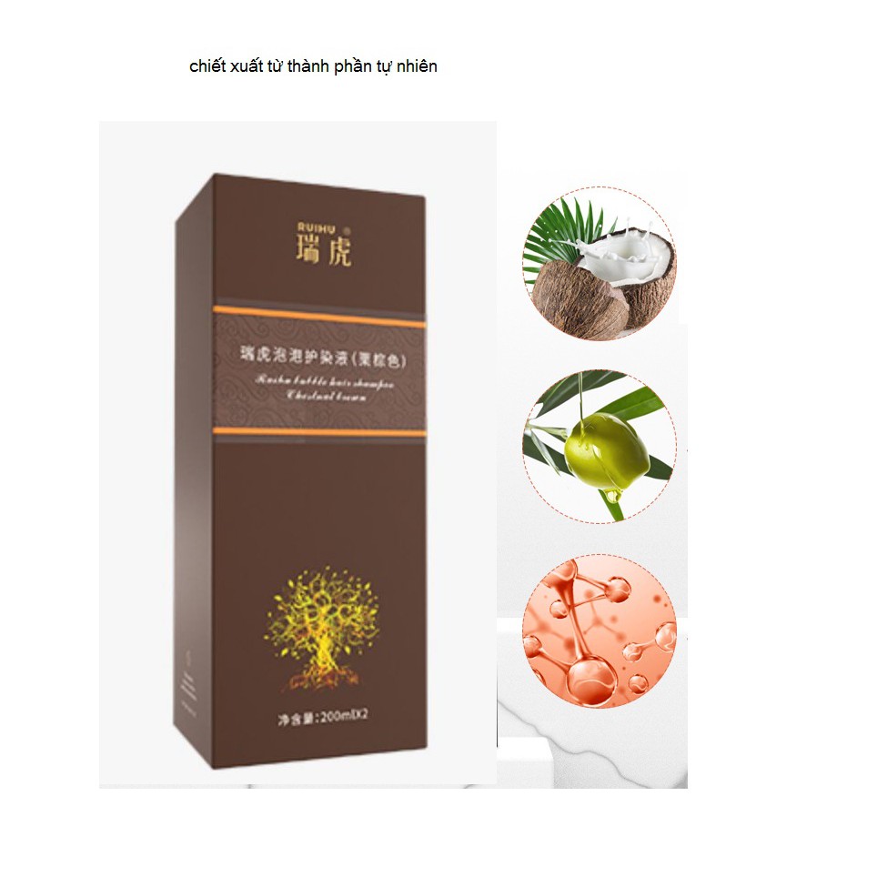 Dầu gội nhuộm tóc màu vàng nâu thần thánh siêu hot