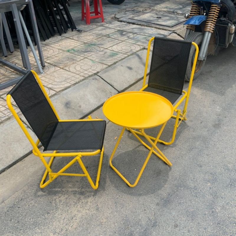 Bàn Trà chanh chân liền mặt , caffe trà đá, đủ màu sắc dễ dàng gấp gọn