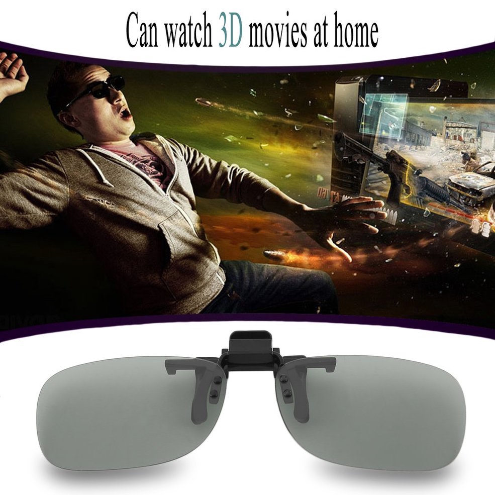 Kính Xem Phim 3D Cho 3D TV Kính phân cực xem phim 3D kiểu dáng đơn giản trẻ trung 3D Glasses Clip