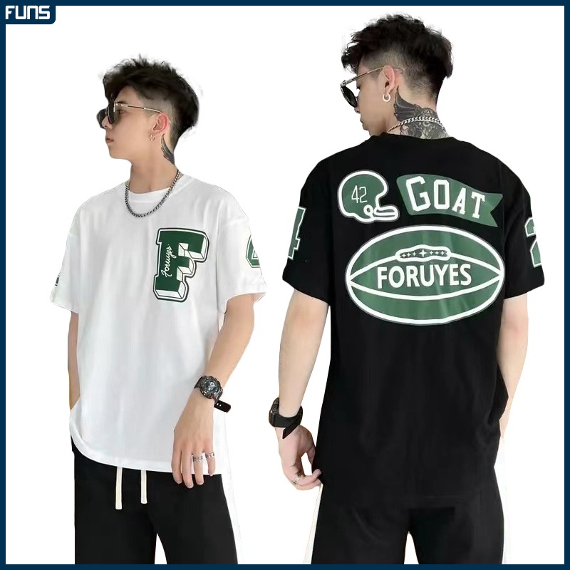 Áo thun nam FUNS·áo phông nam nữ chất Cotton MK B form suông rộng nhiều màu basic unisex thời trang Hàn Quốc