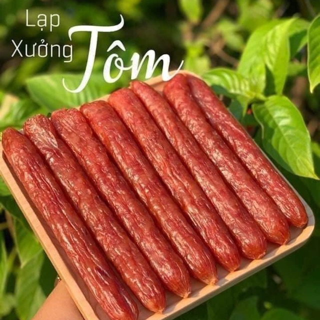 Lạp xưỡng tôm túi hút 500gr 60k