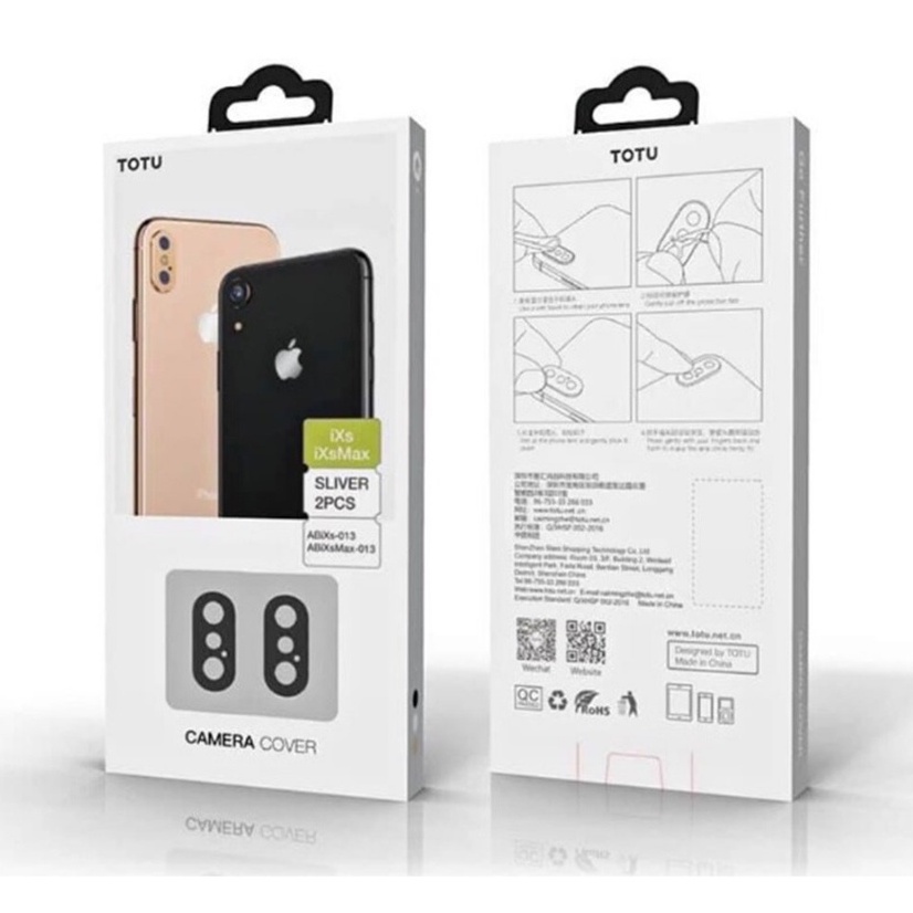 Bộ 2 dán Camera hiệu TOTU - Xs/XsMax