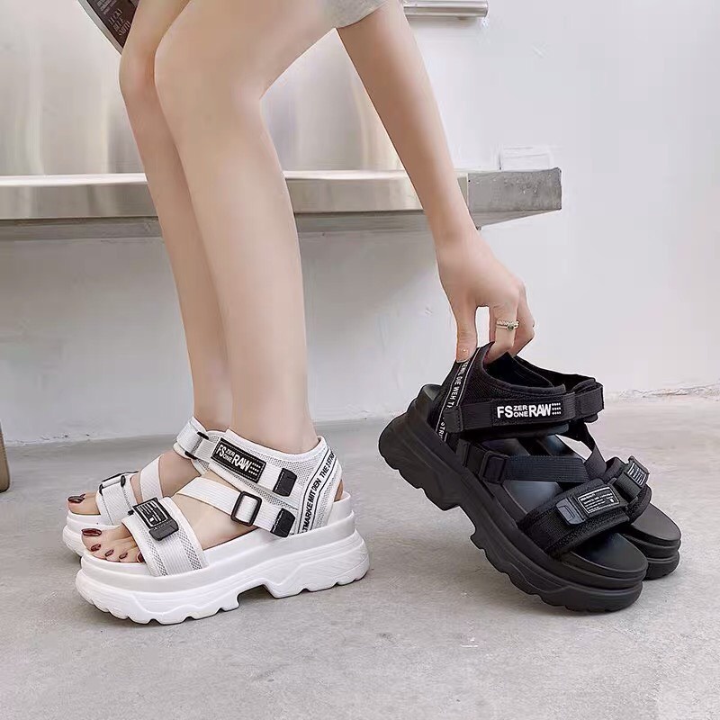 Sandal nữ Ulzzang , dép quai hậu đế cao thời trang thiết kế năng động trẻ trung SPM-RAW