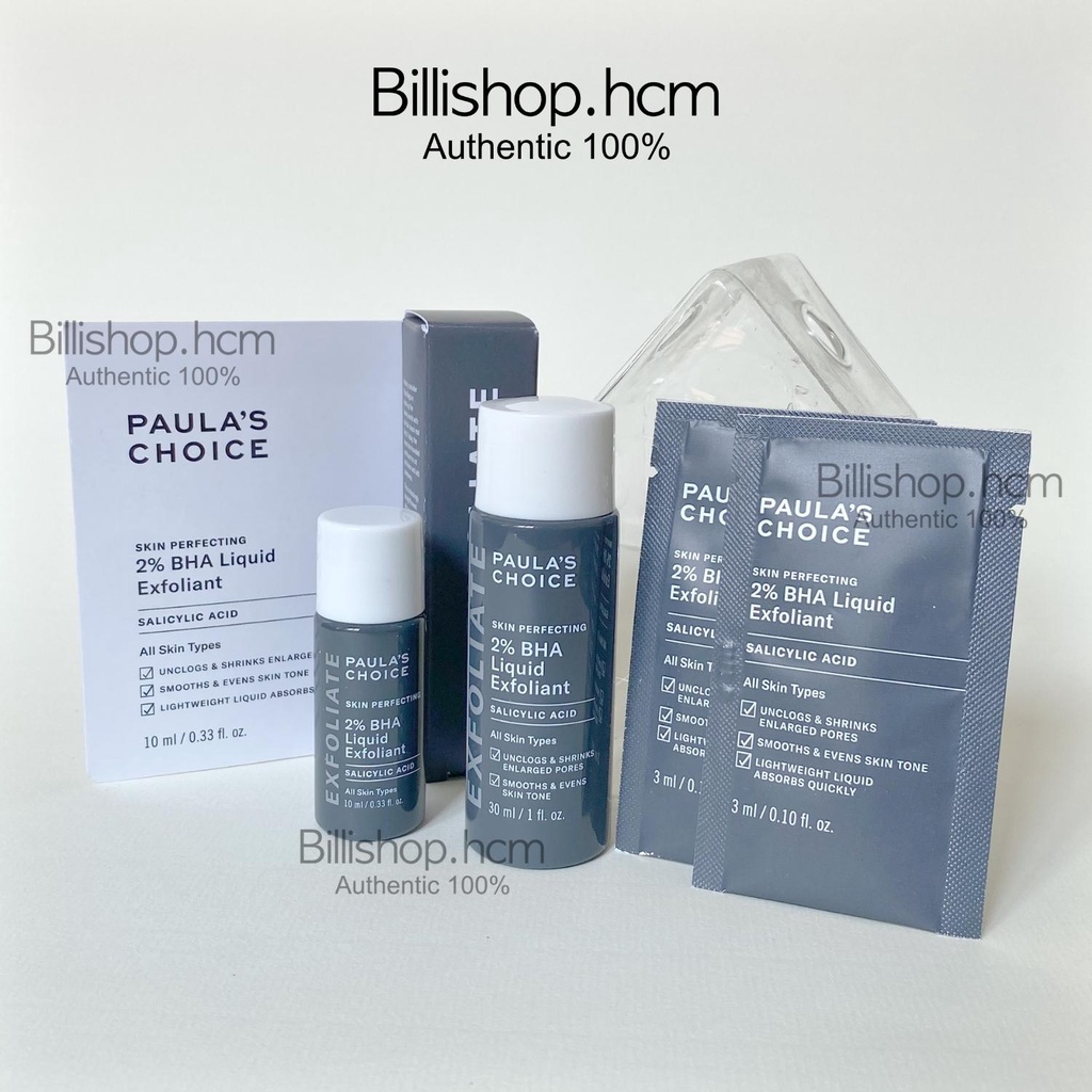 Sample 30ML/10ML - Tẩy tế bào chết 2% BHA Liquid Exfoliant