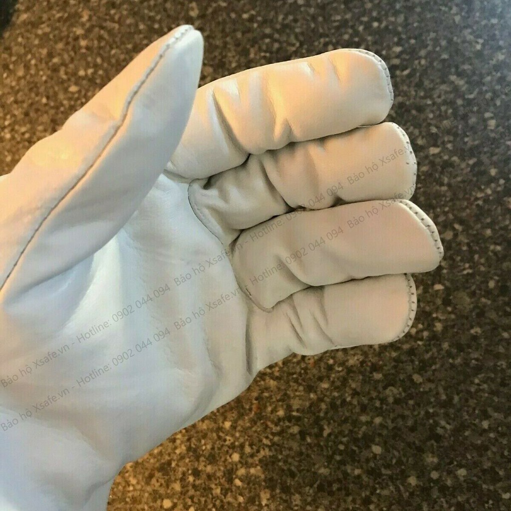 Găng tay da hàn Deltaplus FBN49-bao tay hàn chịu nhiệt-chống cháy-da bò độ linh hoạt cao cơ khí, sửa chữa,nông nghiệp