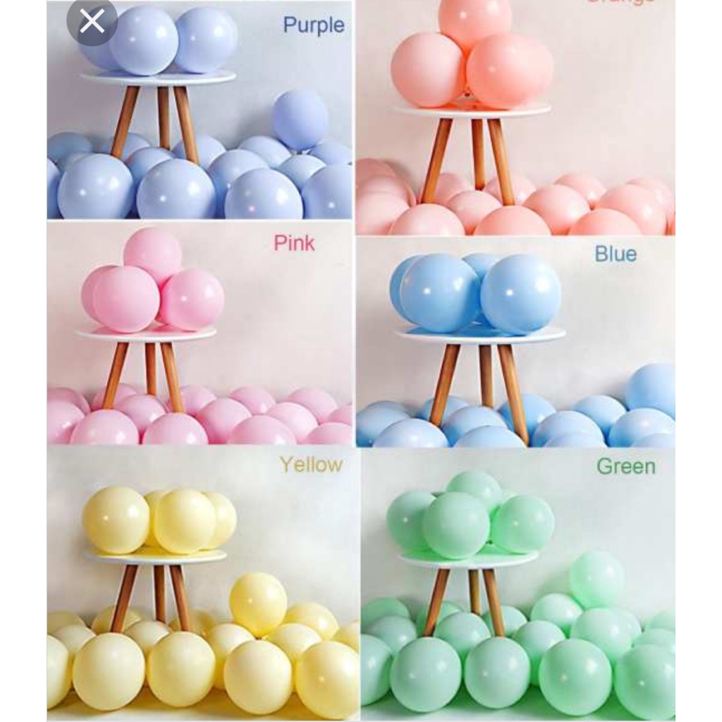 Bong Bóng Pastel Macaron Nhiều Màu Trang Trí Sinh Nhật - Party - Happy Birthday -Sự Kiện - Xinh Xắn