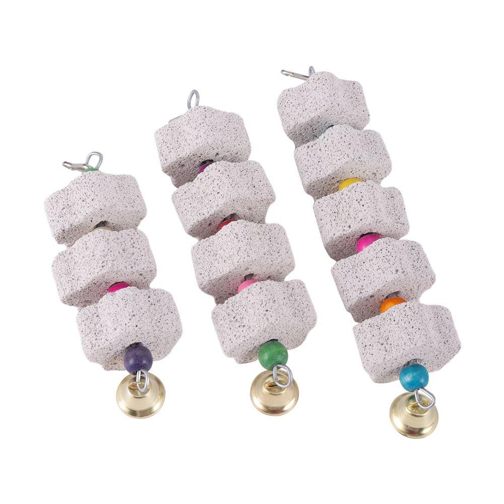 Dụng Cụ Mài Móng Cho Vẹt|Khoáng Chất Hình Bông Hoa Trang Trí Lồng Nuôi Thú Cưng