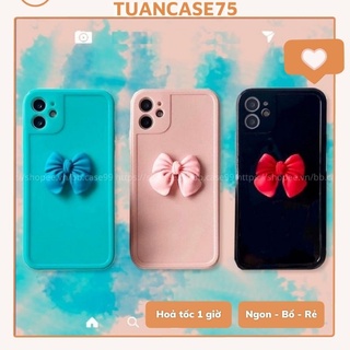 Ốp Lưng Iph.0ne ⚡ Ốp Iph.0ne Đính Nơ Siêu Xinh ⚡ iPh.0ne 6P/7/8/7plus/8plus/x/xs/xs max/11/11promax/12/12pro/12promax-Tu